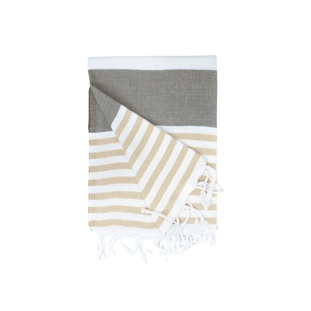 STRAND LAKEN - STRIPED - 100x180cm